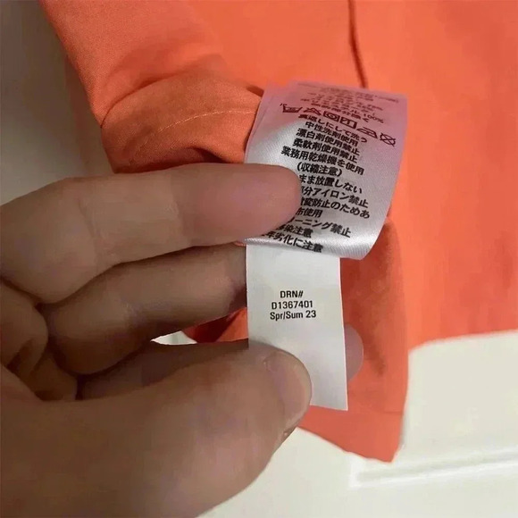 Eddie Bauer Men's Short Sleeve Orange Button-Up Shirt Size S Casual - Picture 8 of 10